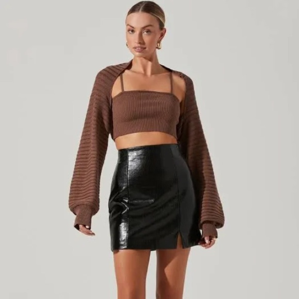 Leather Mini Skirt